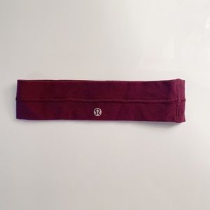 Maroon lululemon headband